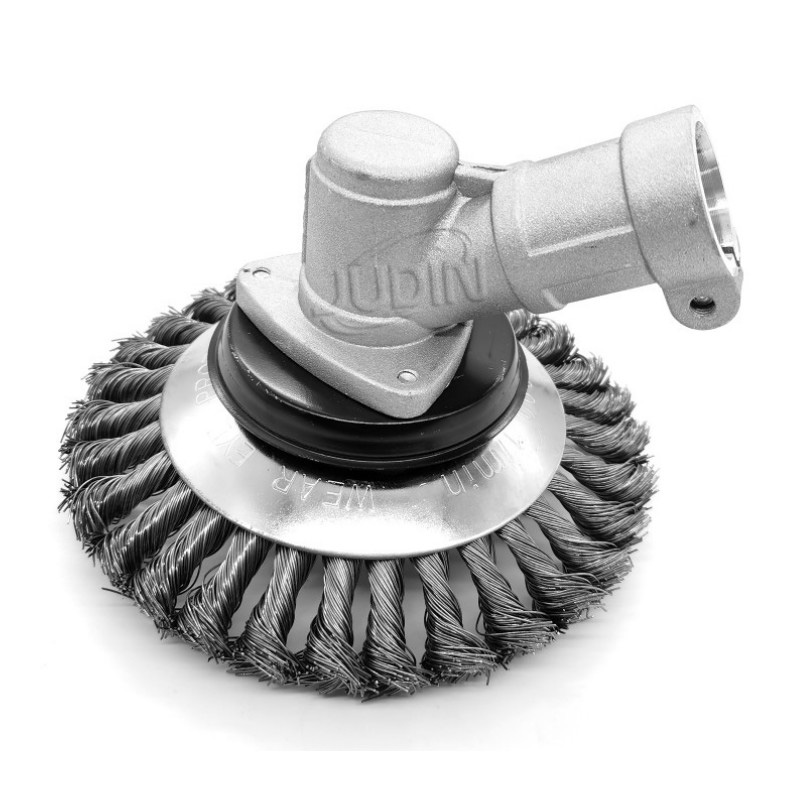Rrota me tela të çelikut Garden Weed Brush Kositës lëndinë Ngrënësi bari (6)